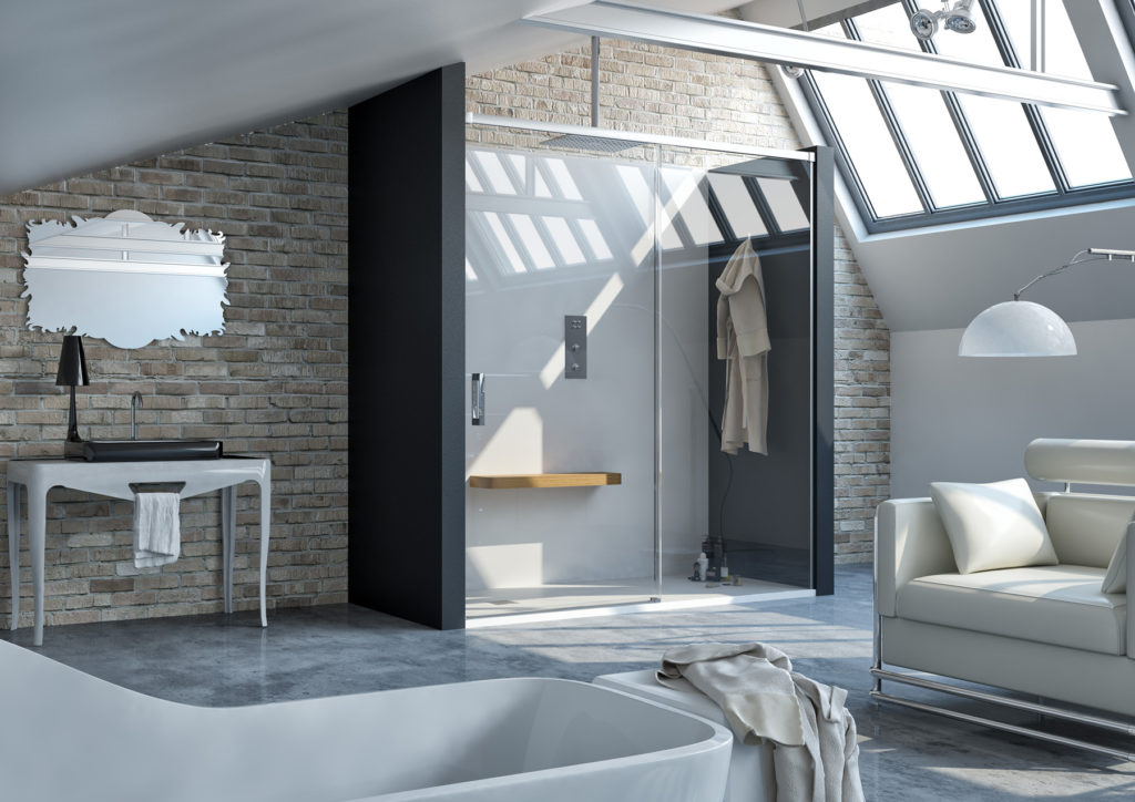 Mampara corredera cristal