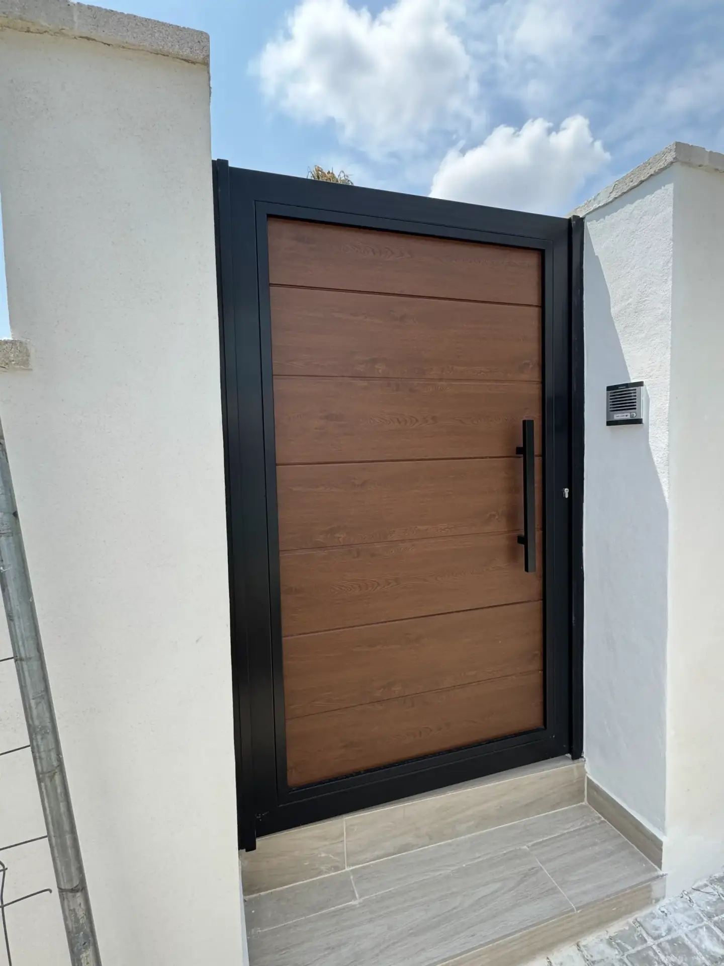 Puerta de hierro de diseño